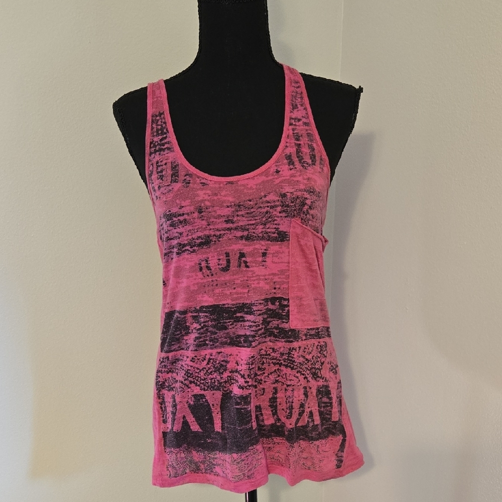 Roxy Pink and Black Tank Top